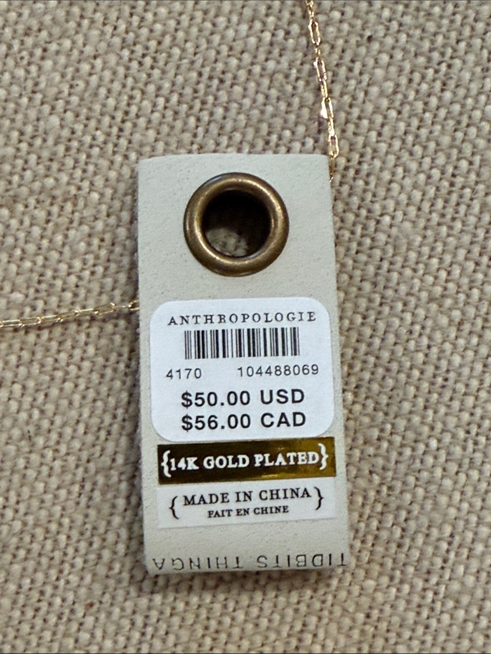 Anthropologie Gold Monogram "M" Fluted Heart Pendant Necklace/NWT - Picture 10 of 12